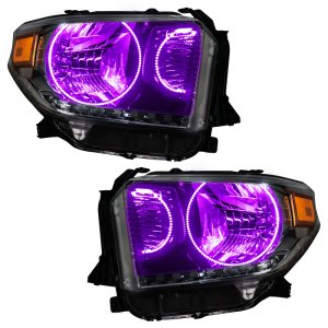 Toyota Tundra Headlight Assembly - ORACLE Lighting - Dual Halo Kit - ColorSHIFT w/ BC1 Controller - `14-`17